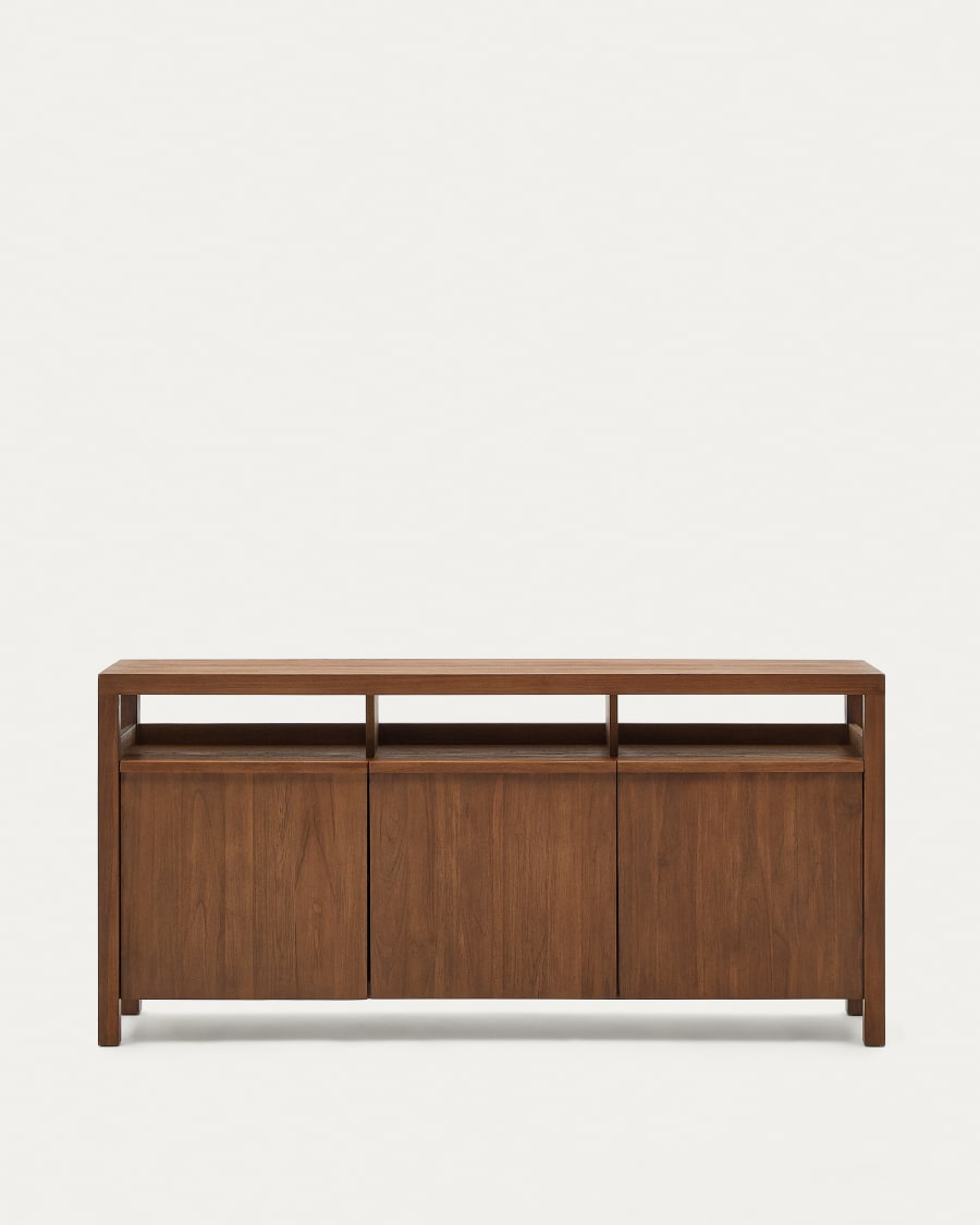 Japandi Brown Wood Sideboard