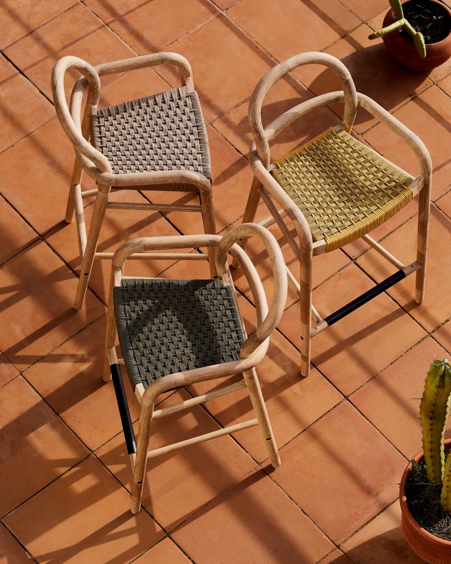 Japandi Outdoor Stool Chair