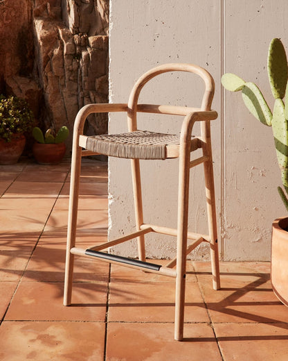 Japandi Outdoor Stool Chair