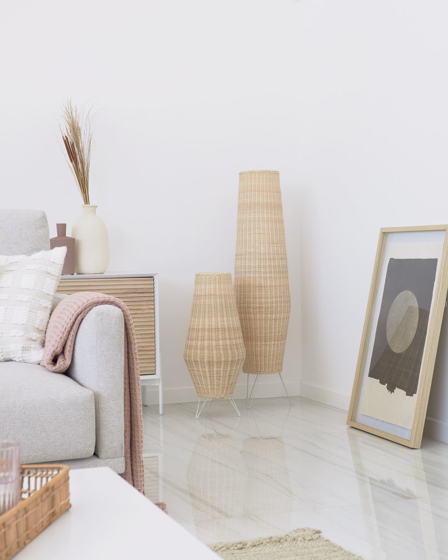 Natural Rattan Japandi Table Lamp