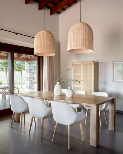 Japandi Rattan Pendant Light