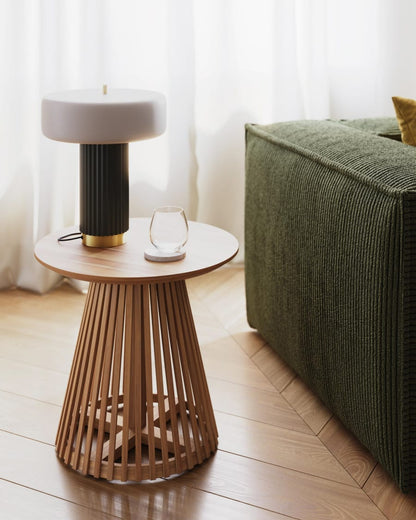 Green Japandi Table Lamp