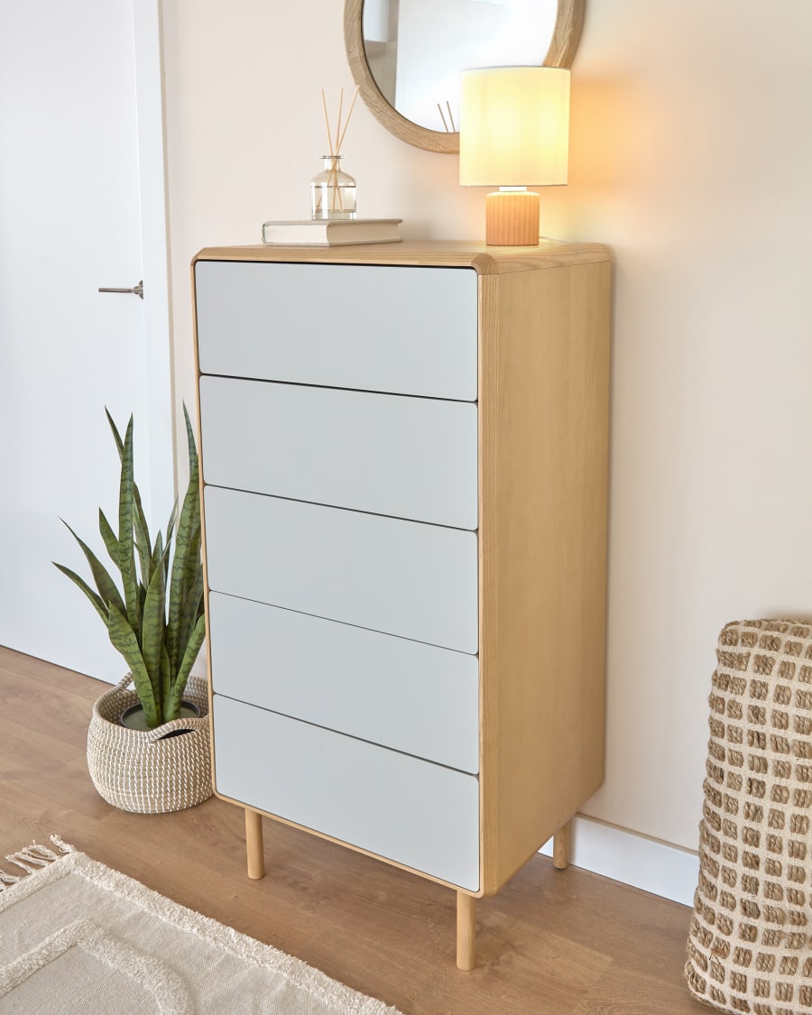 Terracotta Ceramic Japandi Table Lamp
