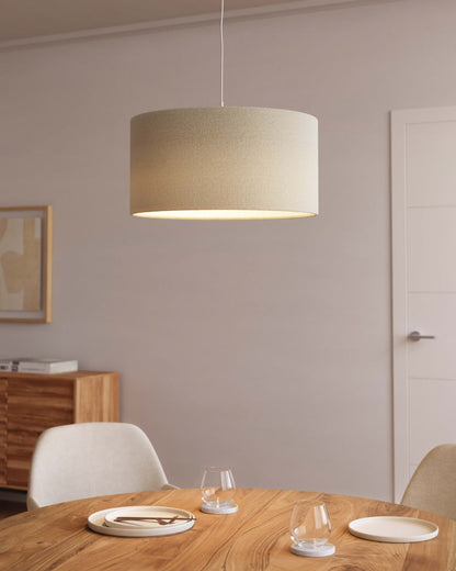 Japandi Drum Pendant Light