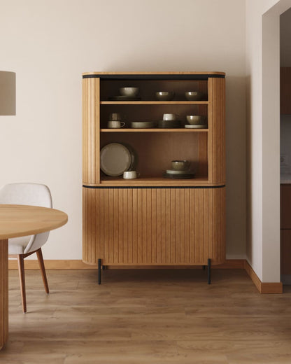 Tall Japandi Sideboard