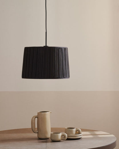 Black Japandi Pendant Light