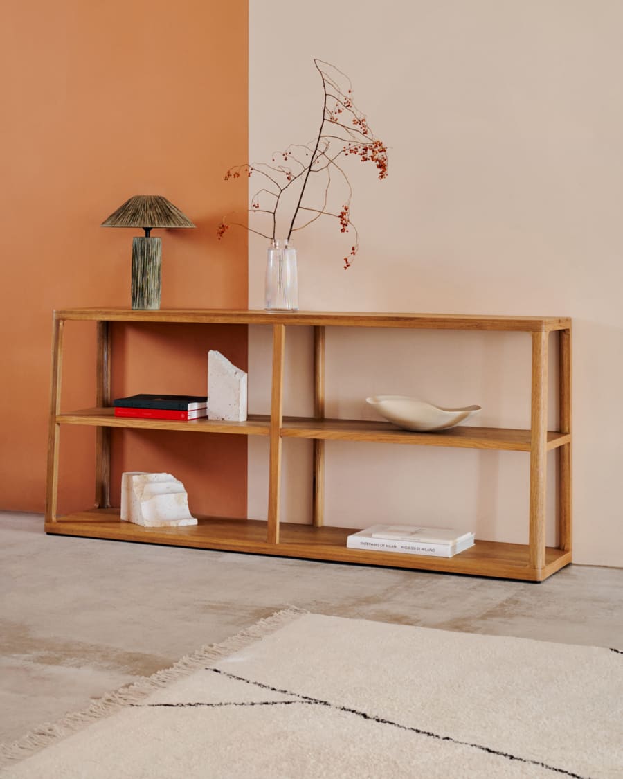 Japandi Entryway Shelf