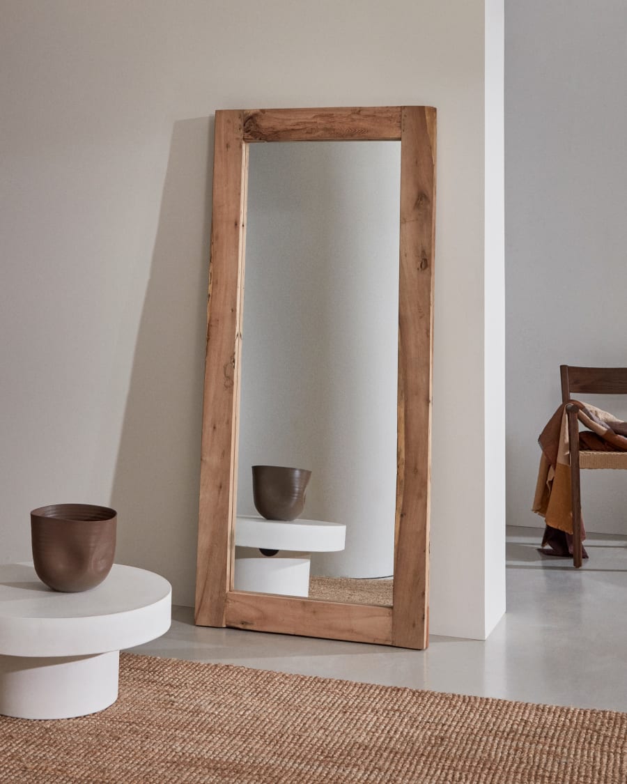 Rectangular Japandi Mirror