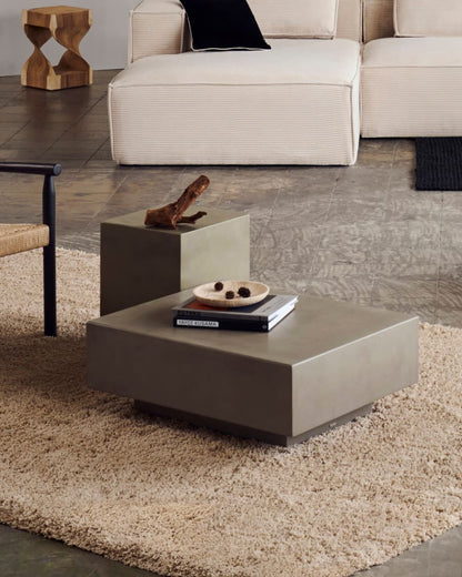 Japandi Cement Coffee Table