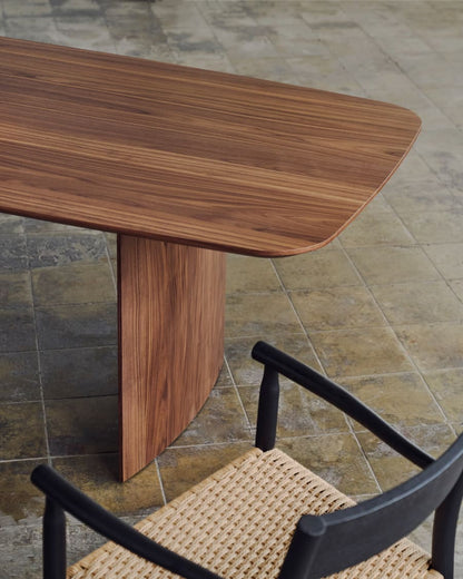 Japandi Dark Wood Table