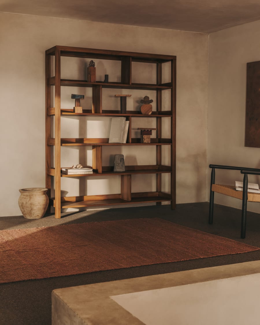 Solid Wood Japandi Shelf