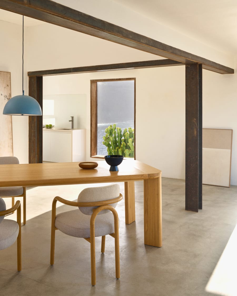 Solid Wood Japandi Extendable Table