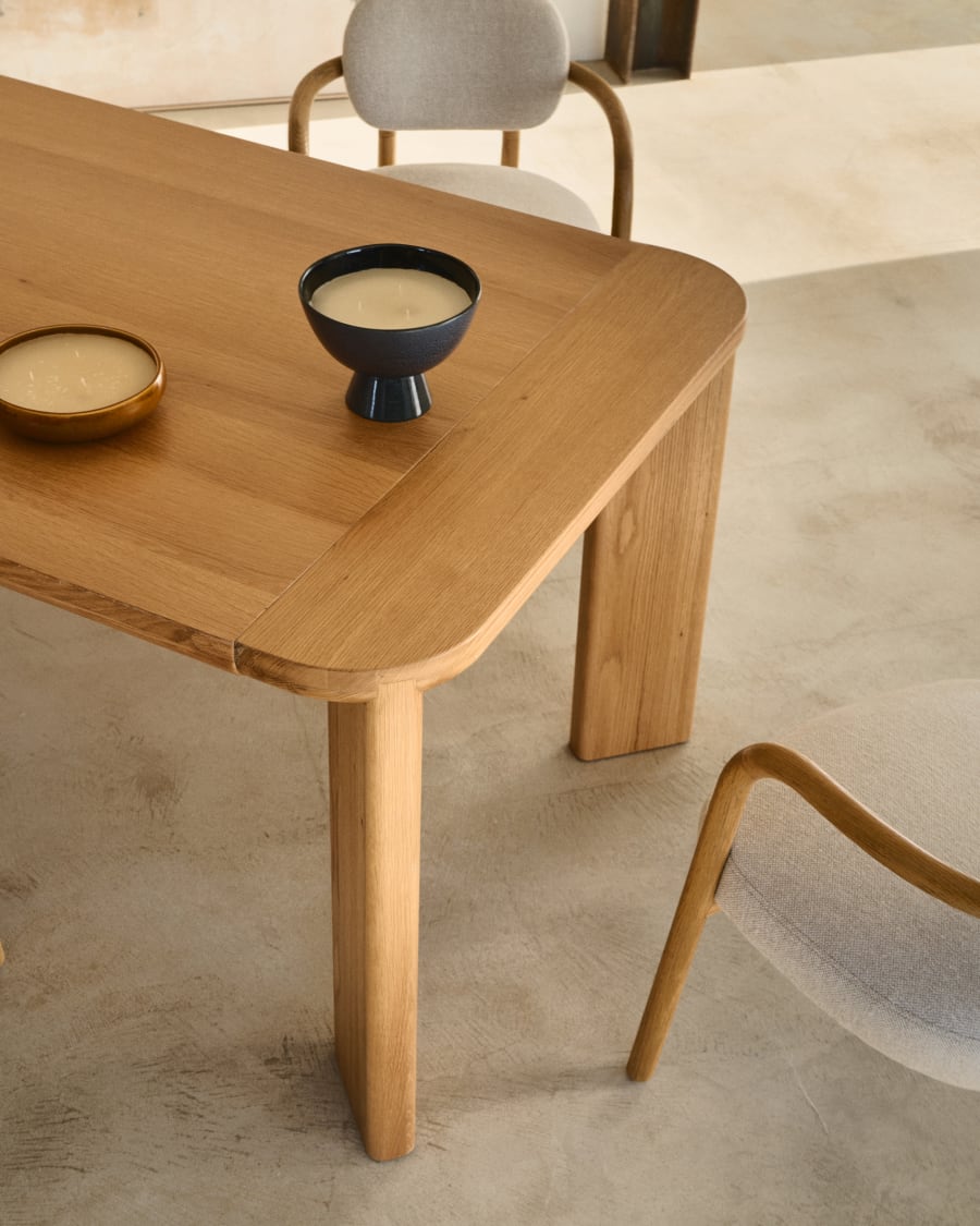 Solid Wood Japandi Extendable Table