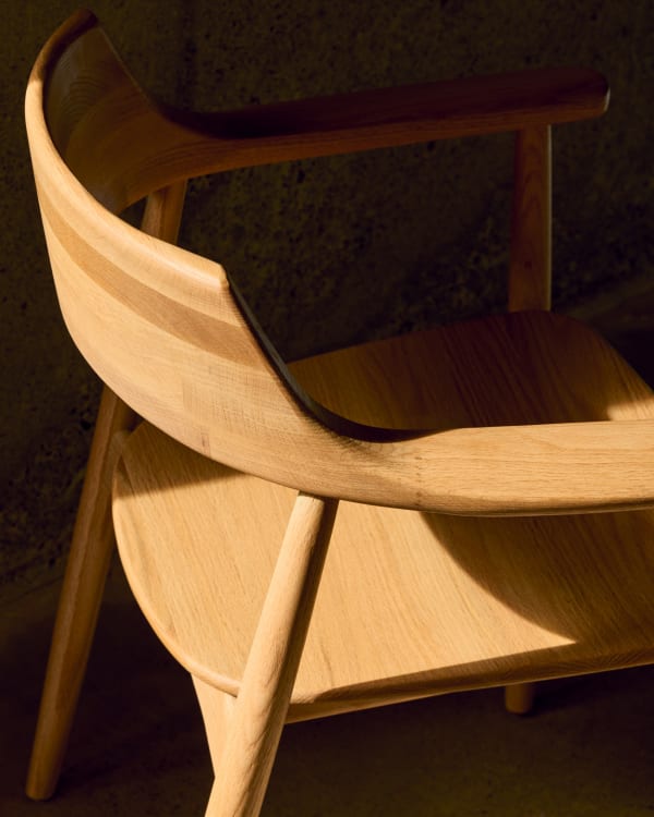 Solid Wood Japandi Chair