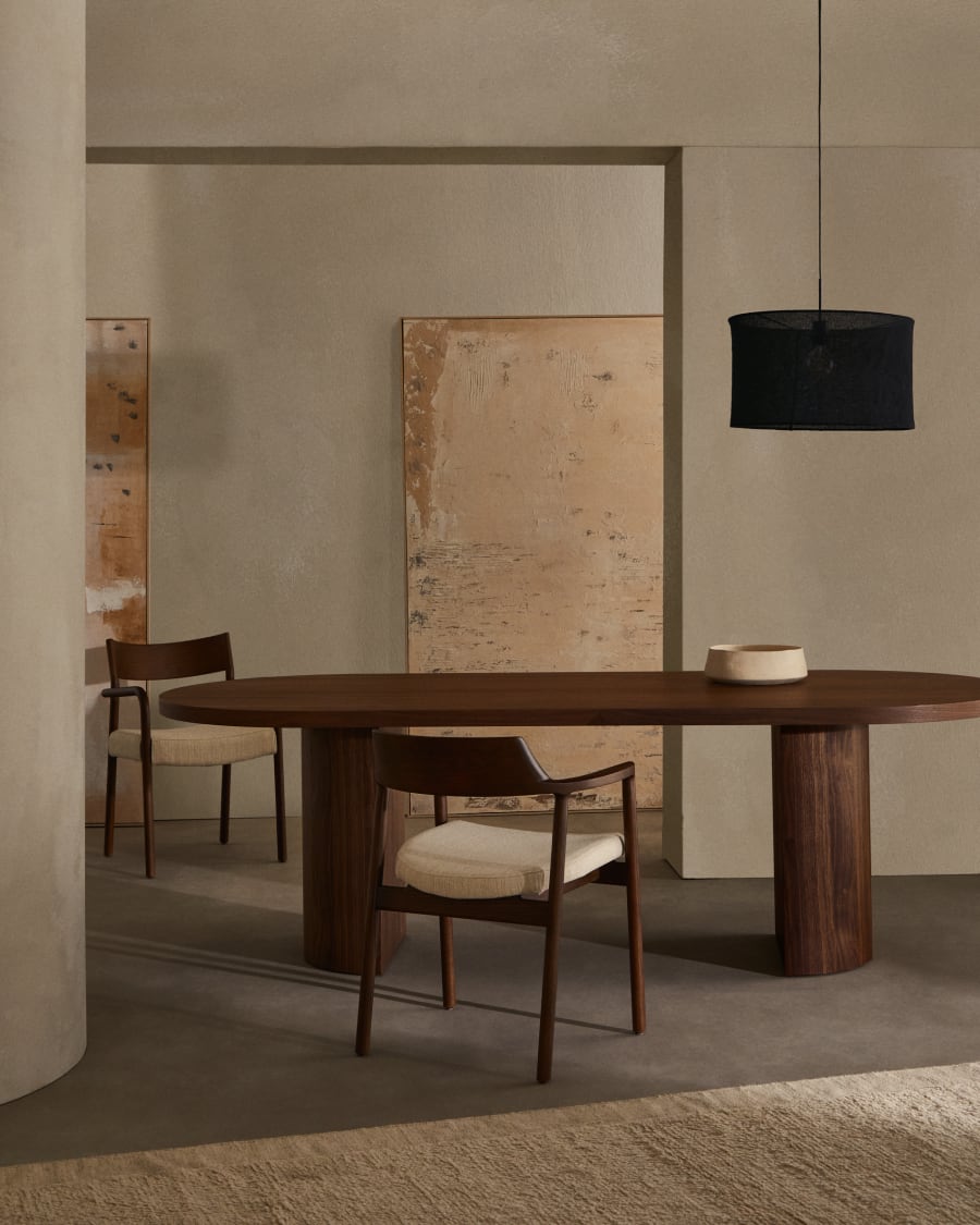 Japandi Oval Dining Table