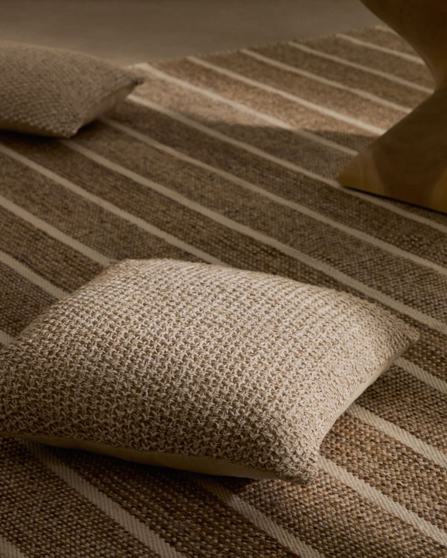 Jute & Cotton Japandi Cushion Cover