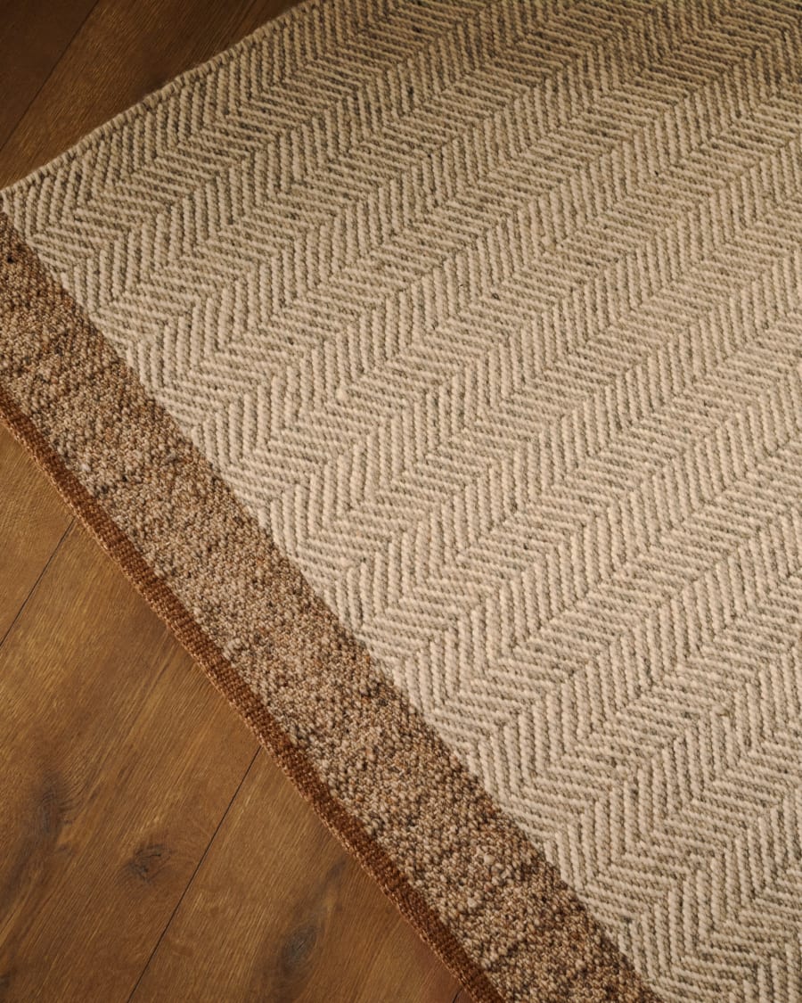 Japandi Herringbone Rug