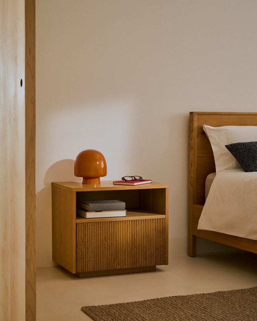 Japandi 1-Drawer Nightstand