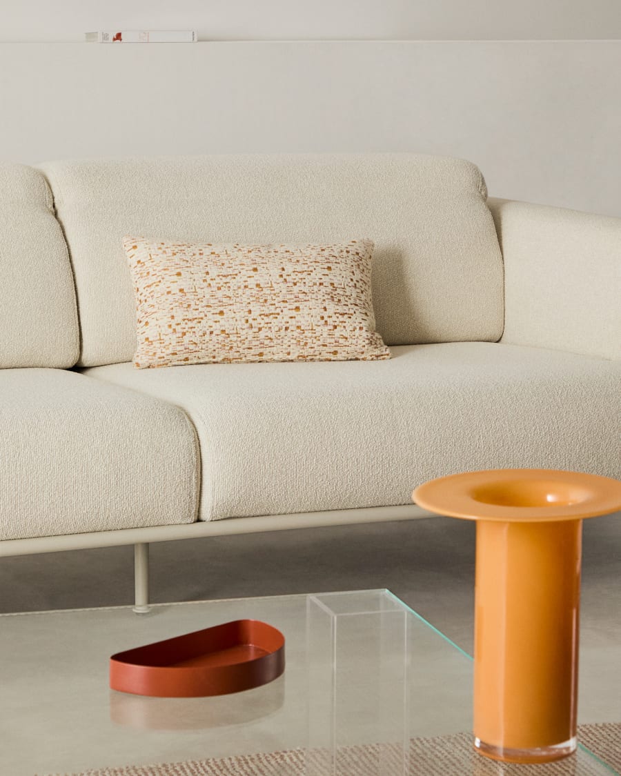 Multicoloured Jaquard Japandi Cushion Cover