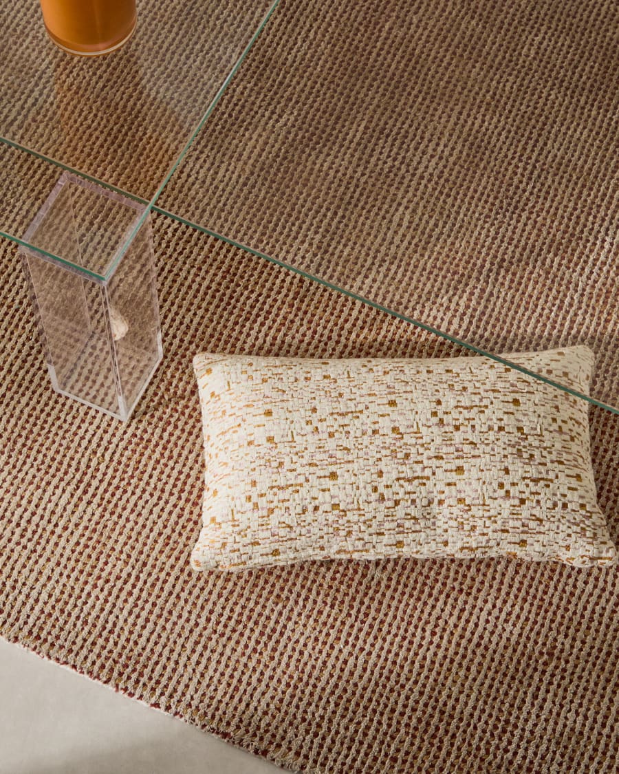 Multicoloured Jaquard Japandi Cushion Cover
