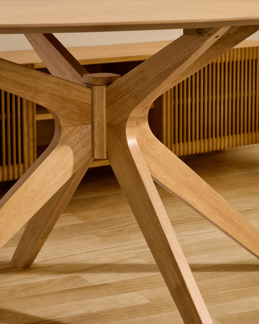 Japandi Oak Oval Table