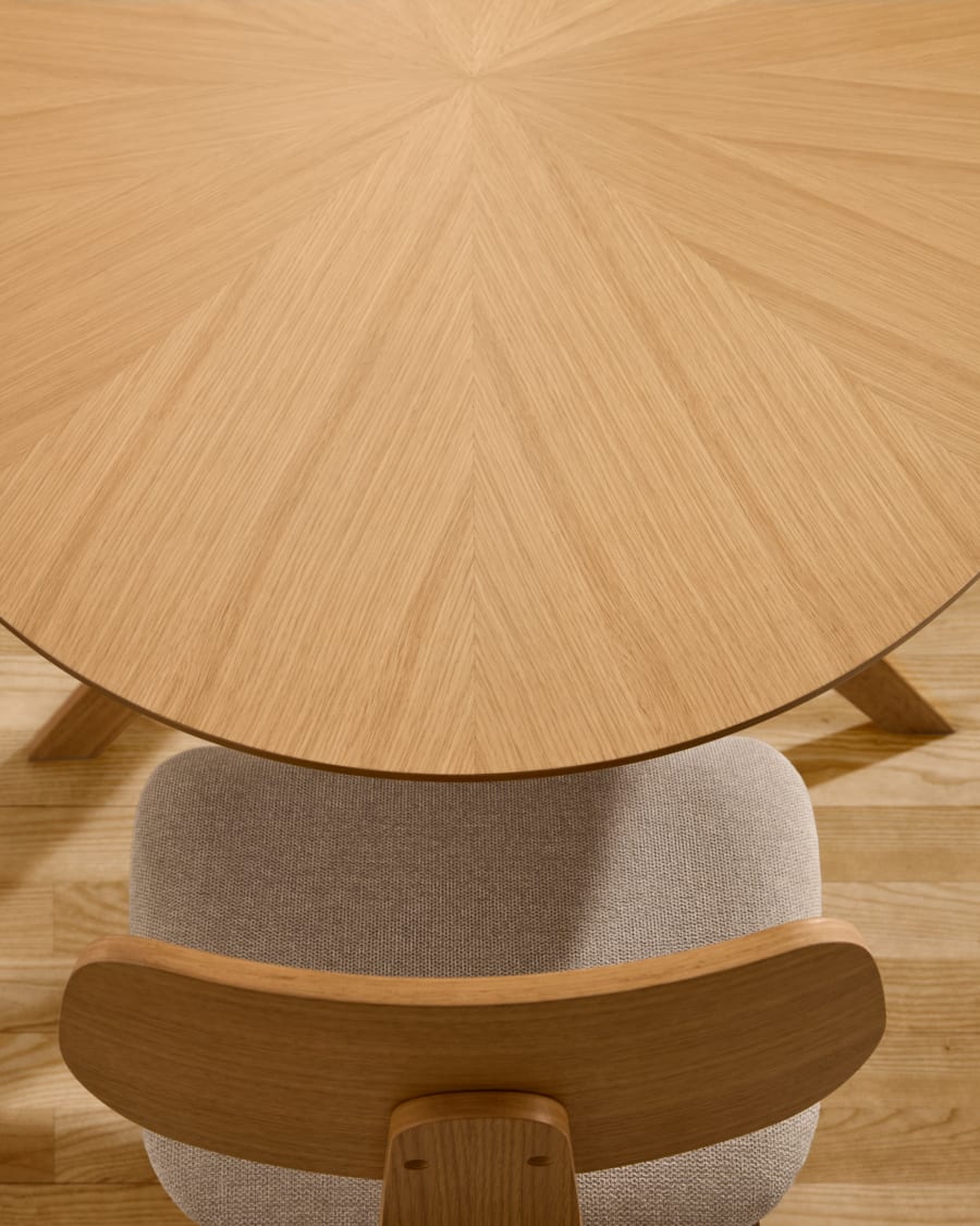 Japandi Oak Oval Table