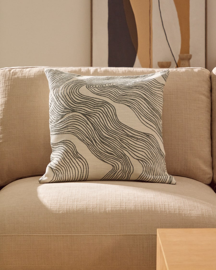 Japandi Floral Cushion Cover