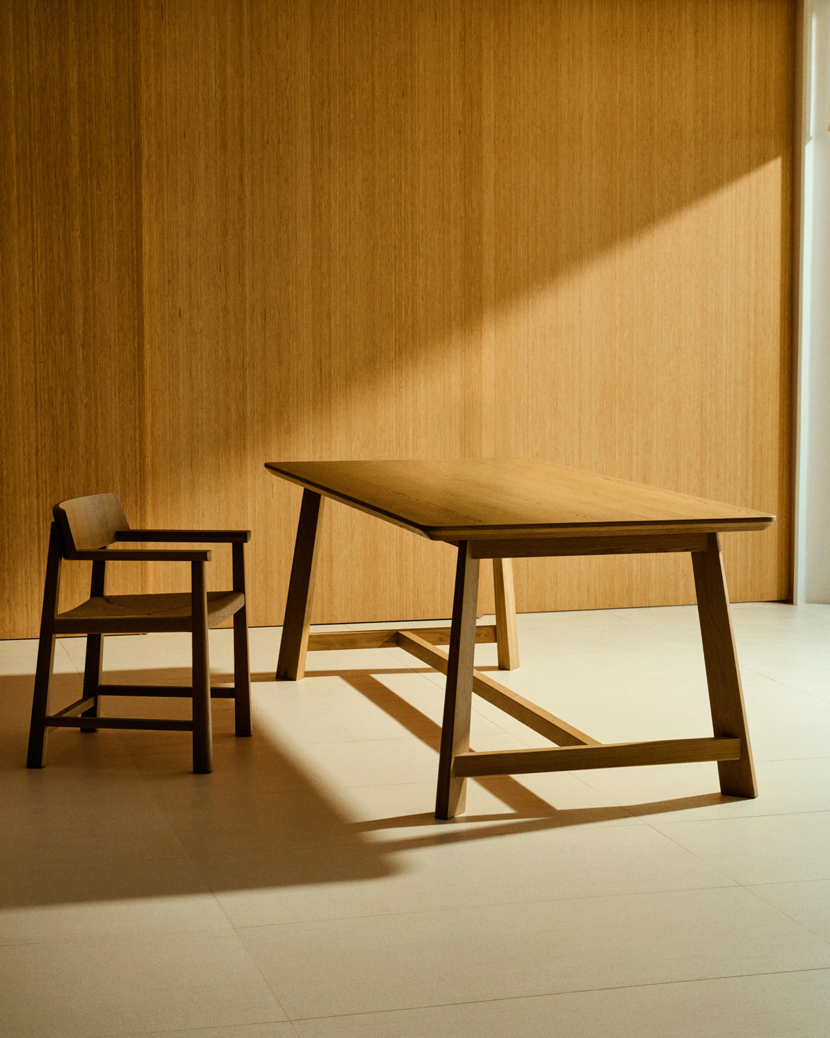 Japandi Wood & Jute Chair