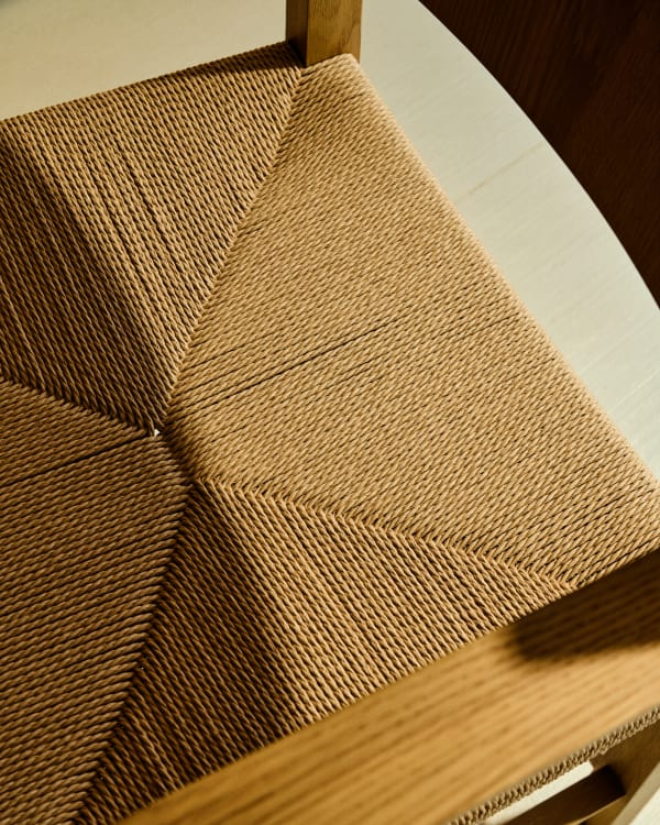 Japandi Wood & Jute Chair