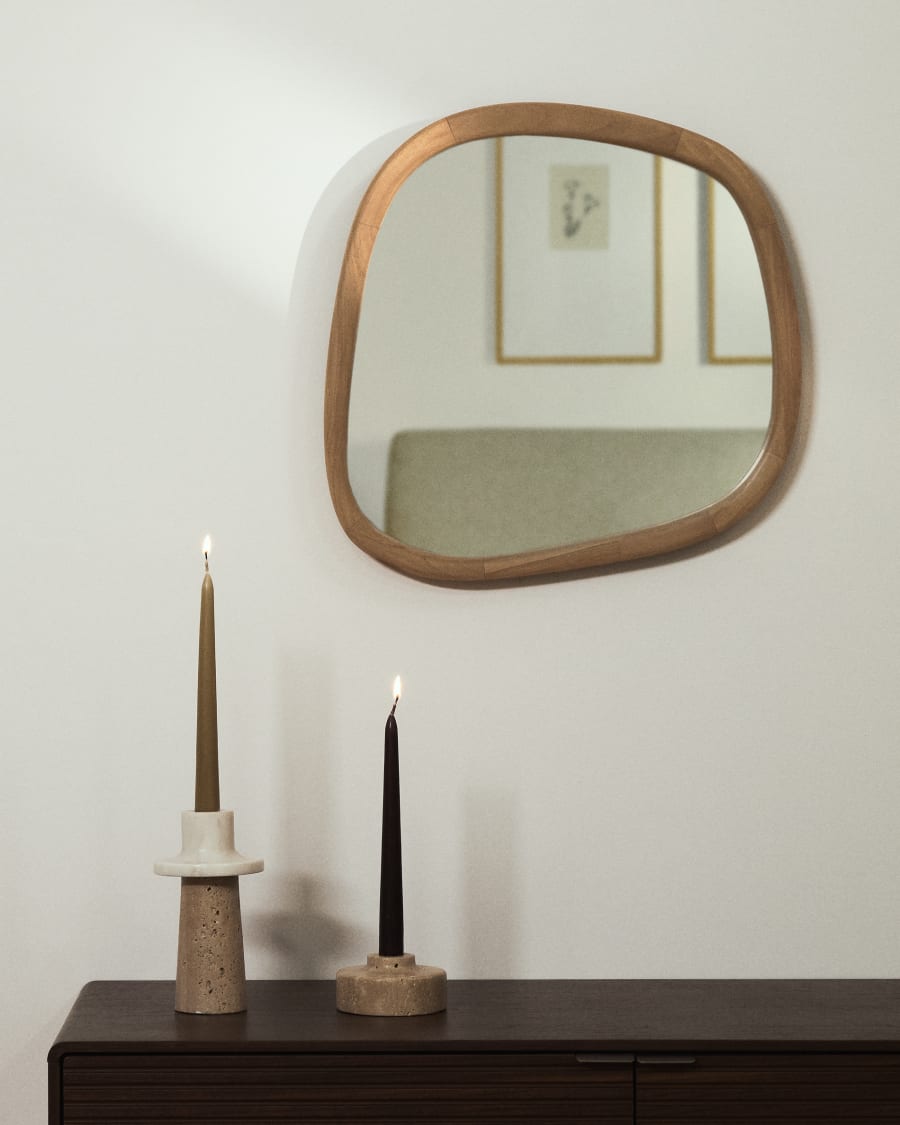 Organic Shape Japandi Mirror