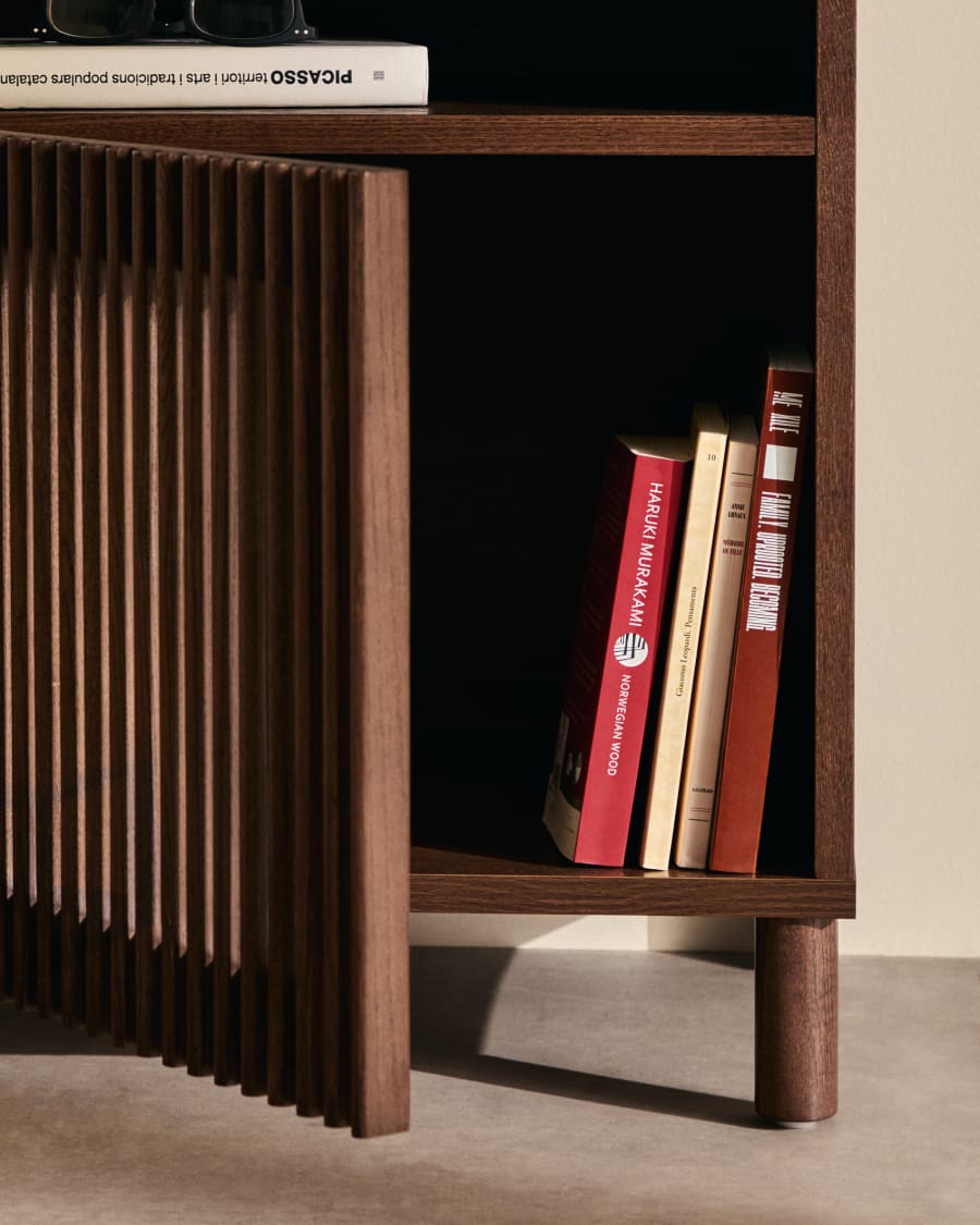 Japandi Walnut Nightstand
