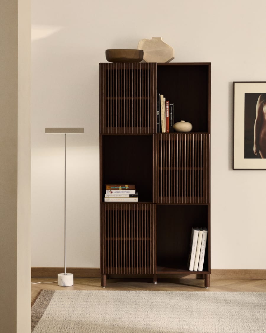 Walnut Japandi Shelf
