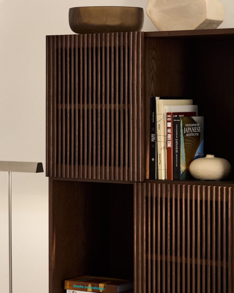 Walnut Japandi Shelf