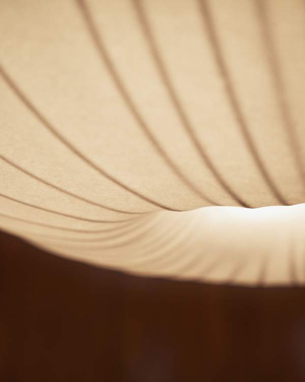 White Japandi Hanging Lamp