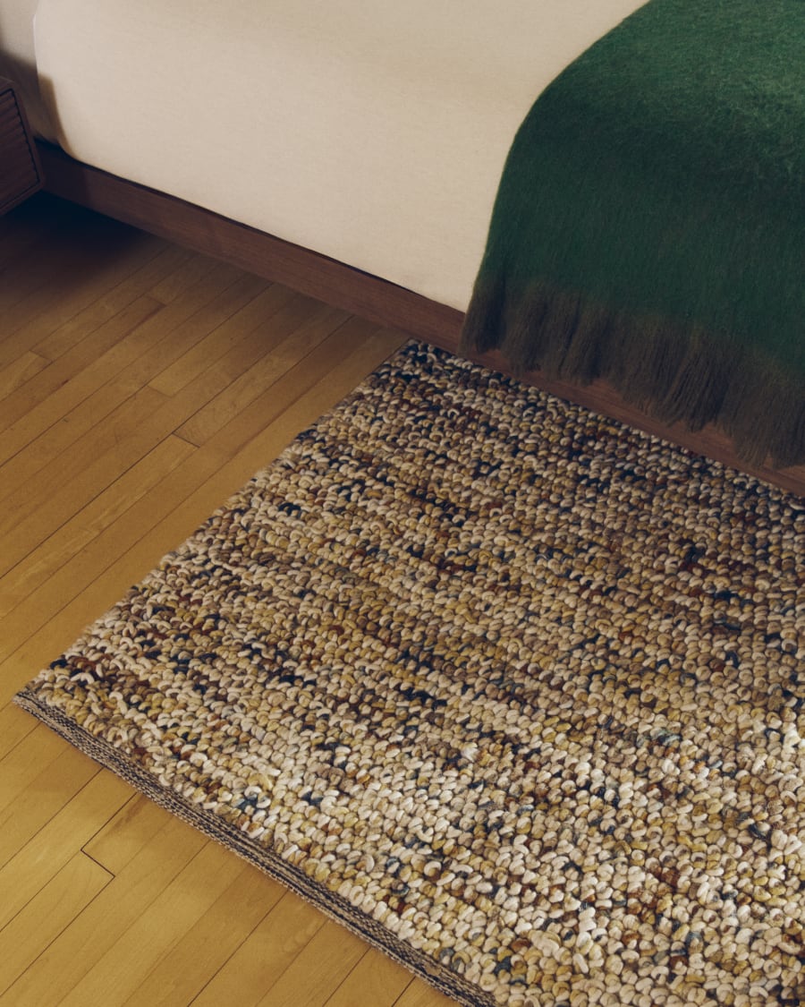 Multicoloured Wool Japandi Rug
