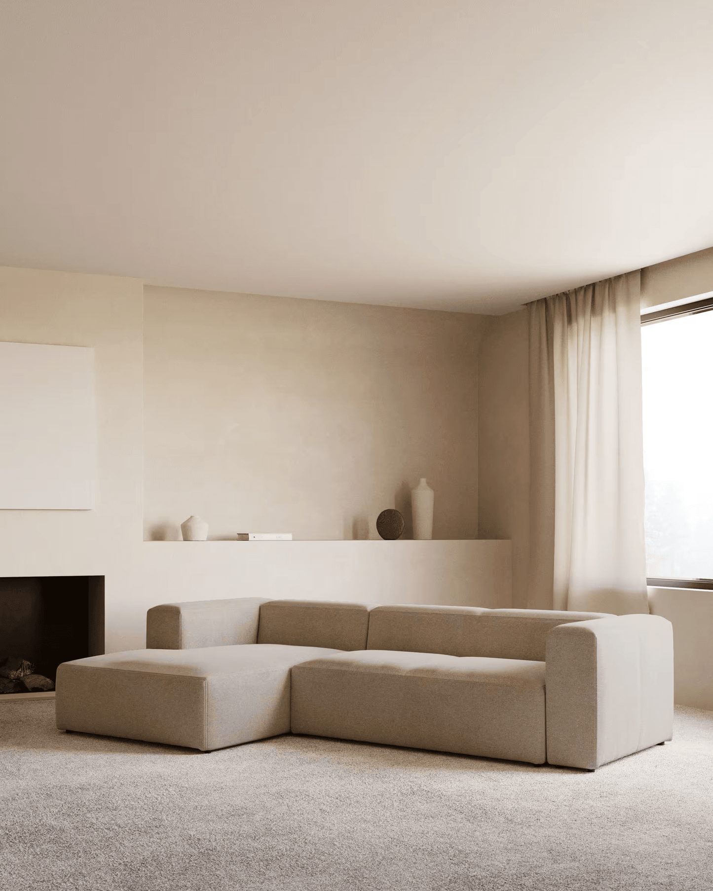 Japandi Chaise Sofa | Blok