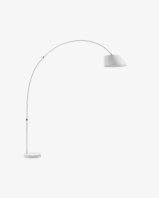 White Japandi Floor Lamp