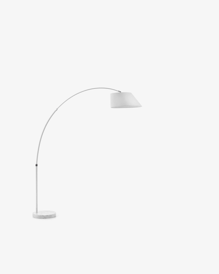 White Japandi Floor Lamp