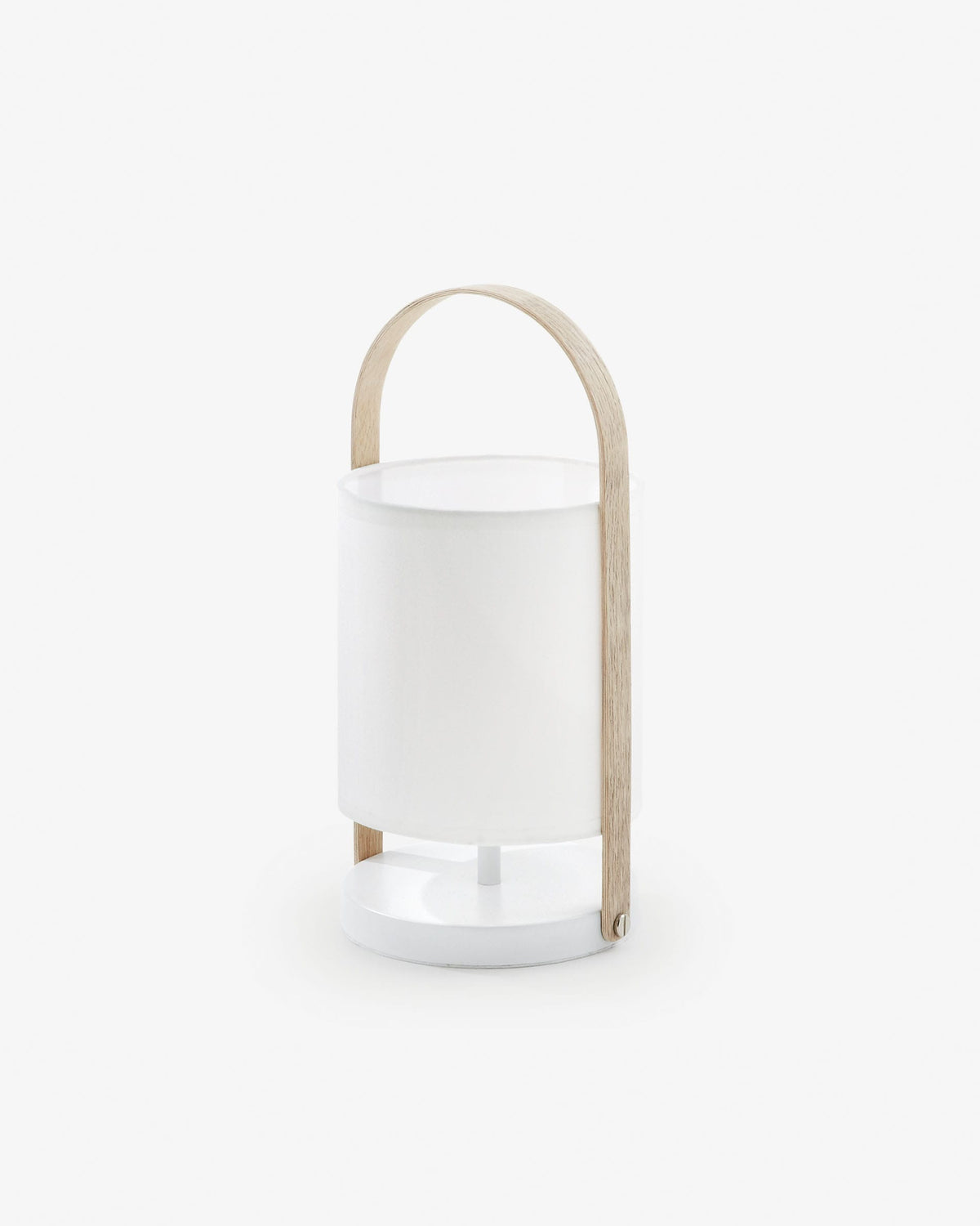 Japandi Lantern Table Lamp in beech wood