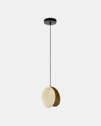 Japandi Brass Pendant Light