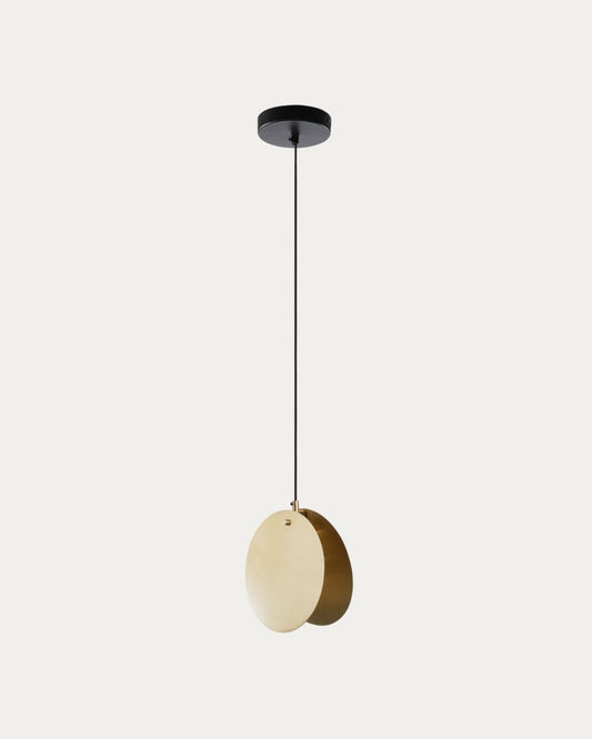 Japandi Brass Pendant Light