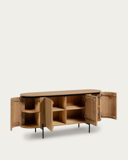 Japandi Sideboard with 4 Doors