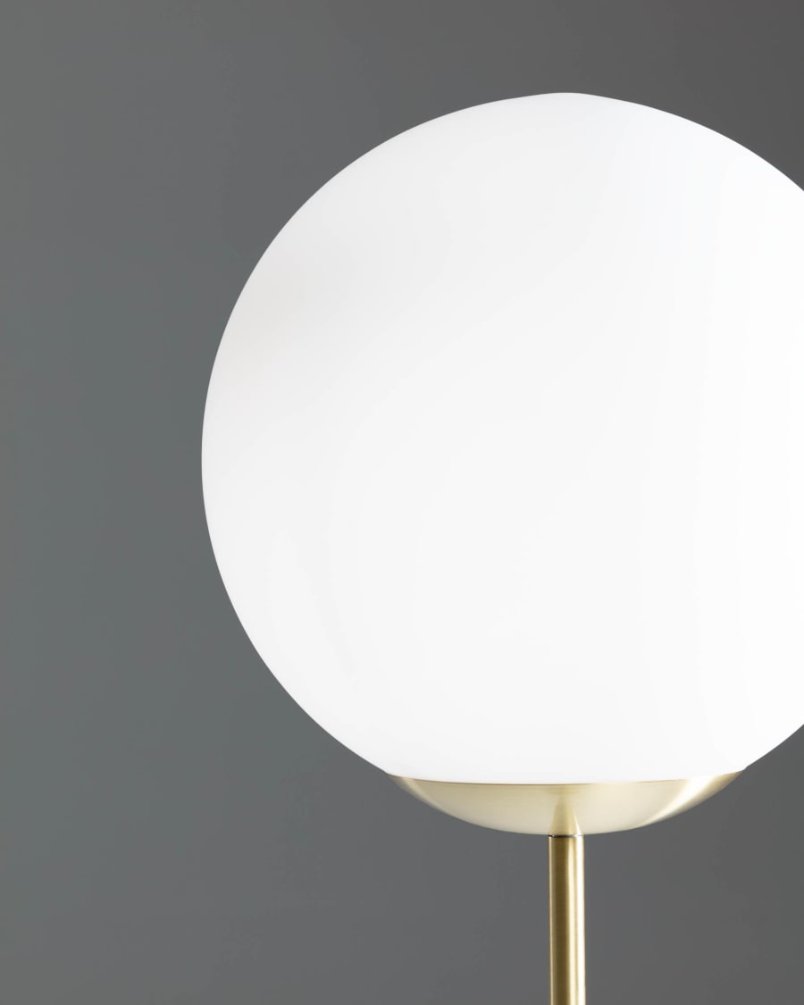 Japandi Milk Glass Floor Lamp