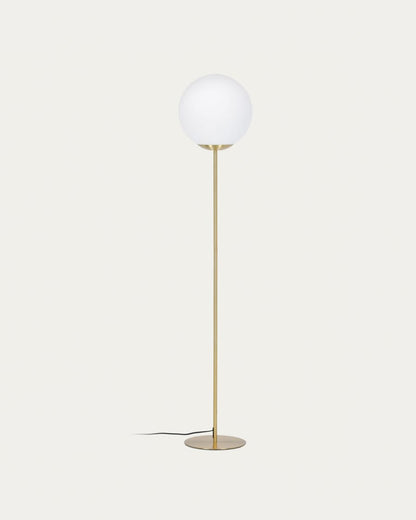 Japandi Milk Glass Floor Lamp