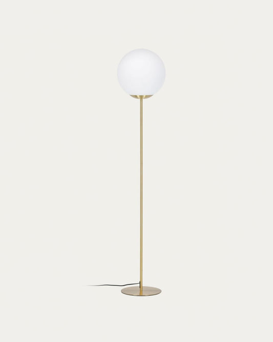 Japandi Milk Glass Floor Lamp