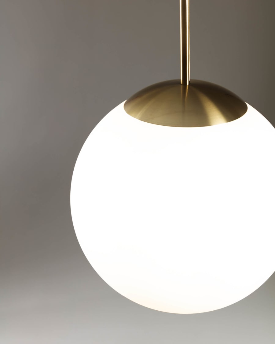 Japandi Milk Glass Pendant Light