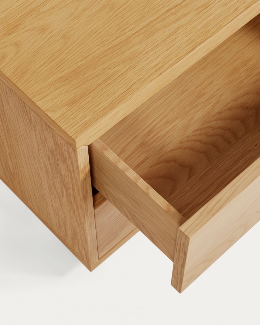 Japandi Light Wood Bedside Table