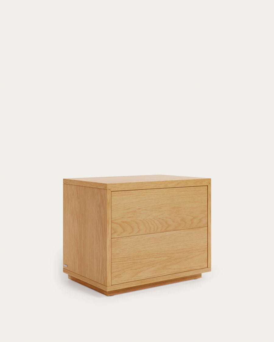 Japandi Light Wood Bedside Table
