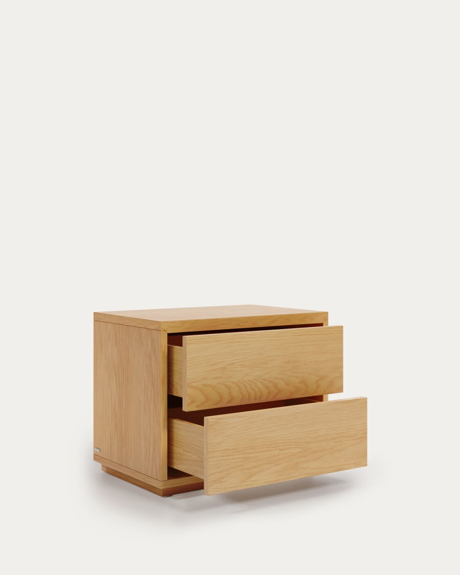 Japandi Light Wood Bedside Table