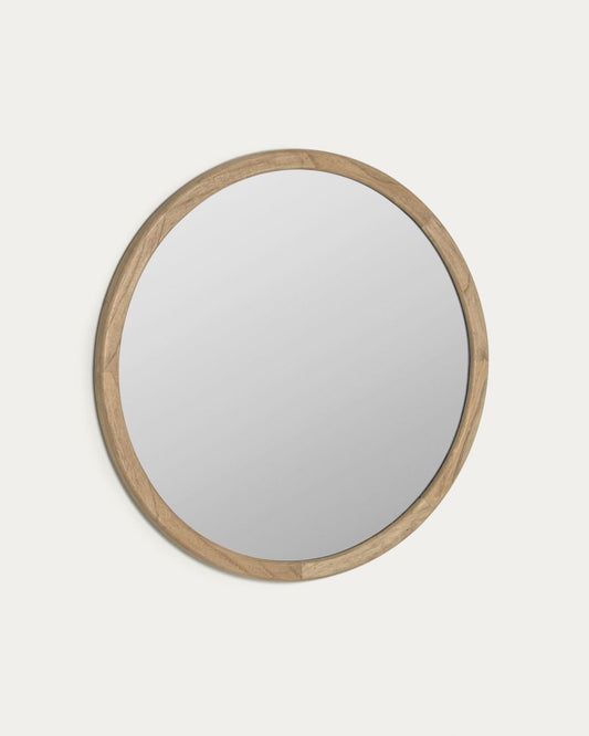 Round Japandi Mirror